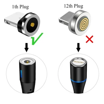 Magnetinio Kištukas Micro USB C Tipo Magnetas Jungtis Magnetinio Įkrovimo Kabelis Adapteris Mobilaus Telefono Dulkių Kištukai