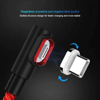 Magnetinio Micro USB 8 Pin Laidas iPhone Samsung 