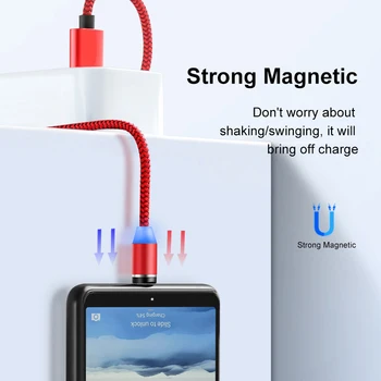 Magnetinio Micro USB Kabelis Meizu M6 