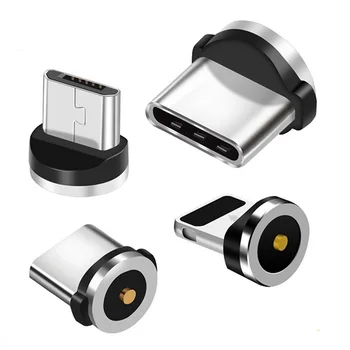 Magnetinis Įkroviklis, Micro USB Kabelis, kištukas Apvalus Magnetinis Kabelio Greito Įkrovimo Laidas Magnetas USB Tipo C Kabelio nemokamai