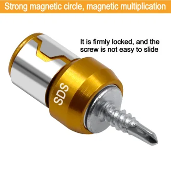 Magnetinis Žiedas Lydinio Elektros Magnetinis Žiedas Atsuktuvų antgaliai antikorozinės Stiprus Magnetizer Phillips grąžtas Magnetinis Žiedas