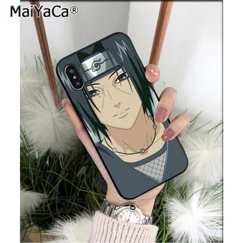 MaiYaCa Anime Naruto Itachi Silikono TPU Soft black Telefono dėklas, skirtas iPhone 5 5Sx 6 7 7plus 8 8Plus X XS MAX XR