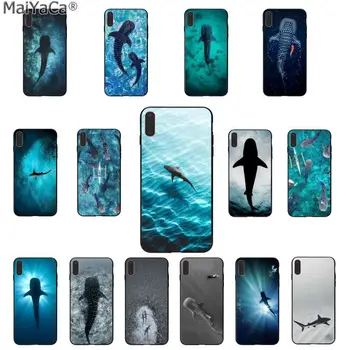 MaiYaCa Vandenyno Banginių Ryklius Plaukimo Telefono Viršelis skirtas Apple iphone pro 11 8 7 66S Plus X XS MAX 5S SE XR Atvejais