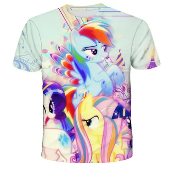 Mano Mažai Pony Vaikams, T-marškinėliai Berniukui 2020 Gyvūnų Spausdinti Berniukų Marškinėliai Mergaitėms Viršūnes Animacinių filmų Vaikams marškinėlius Drabužius 3-14 M.
