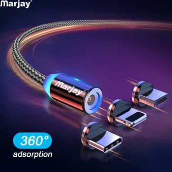 Marjay Magnetinio Micro USB Kabelis Xiaomi Redmi 