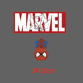 Marvel Spiderman Geležinis Žmogus Karikatūros, Terminis Lipdukai Drabužius 
