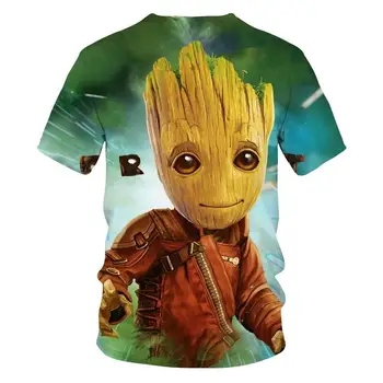 Marškinėliai, Juokinga Globėjai Galaxy GROOT Vasarą Vaikai 3D T-shirt Spausdinti marškinėliai Berniukams, Mergaitėms 4-20 Metų Tshirts harajuku