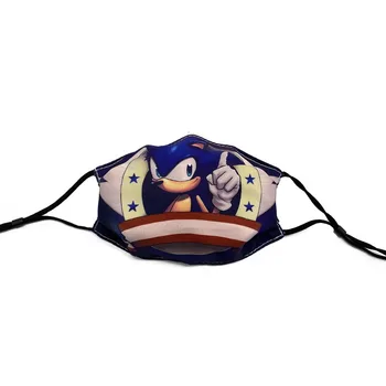 Mascarillas Anime Sonic Periferinių Vaikai Kaukė Cosplay Helovinas Daugkartinio naudojimo Plaunamas Apsaugos nuo dulkių apsaugančią kaukę su insertable filtras