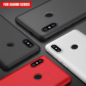Matinio minkštos tpu Case For Xiaomi Mi 8 Lite Mi8 pro 9 SE 9T PRO galinį dangtelį atvejais xiaomi mi A1 A2 A3 LITE MI 5 6 5S 5C 5x 6x