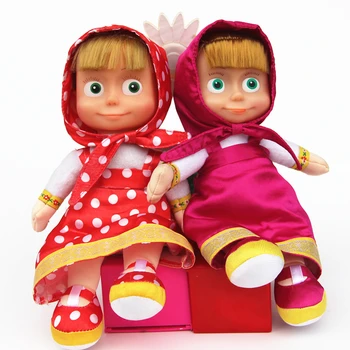 Maša Girls Cartoon Pav Lėlės, Pliušiniai Kimštiniai Žaislai, Rusijos Princesė Vaikams, Dovanos Kūdikiams Sesers Vaikas