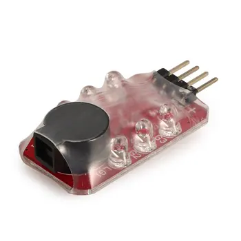 Mažas Lipo Akumuliatoriaus LED voltmetras Testeris Garso Signalo Indikatorius Vieno Garsiakalbio 2s 7.4 v / 3s 11.1 v lipo Baterijos