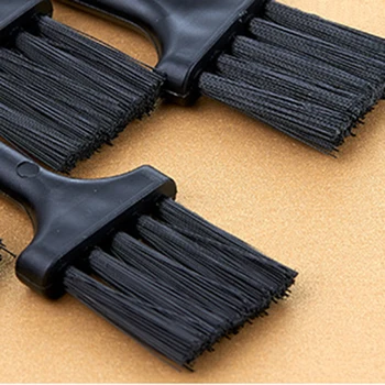 Mažu šepetėliu razor valymo šepetys klaviatūros dulkių juodo nailono plastiko, mažas šepetys