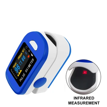 Medicinos Kraujo Deguonies Stebi Pirštą Pulse Oximeter Deguonies Įsotinimo SPO2 Monitorius LED Digital multi-color display