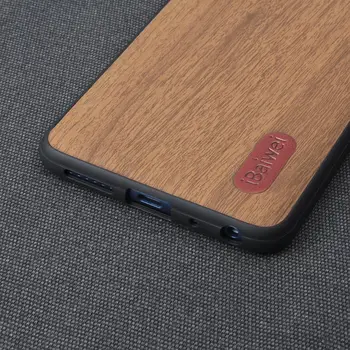 Medienos Grūdų Atveju Padengti Xiaomi Redmi Pastaba 7 6 5 9 8 Pro 