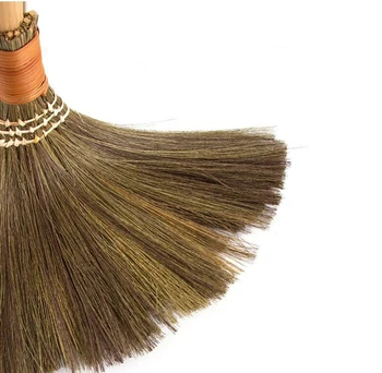 Medinių grindų šlavimo šepetys minkštas plaukų kailio buitinių grindų valymo įrankiai rankinis archaize šluota sweeper