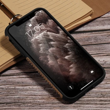 Medžio Anglies Pluošto, Minkšta Atveju IPhone, 11 Pro Max X Xr Xs, Odinis, Silikoninis Telefono Dangtelį IPhone 7 8 Plius SE2 12 Pro Max Mini