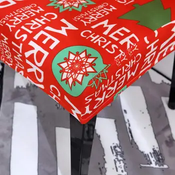 Meijuner Kalėdų Kėdė Padengti Spausdinti Ruožas Nuimamas Kėdutės Sėdynės Padengti Spandex Raštas Užvalkalai Kėdžių Dangose Šalis