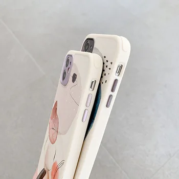 Meno Akvarelė atsparus smūgiams Telefono dėklas Skirtas iPhone 11 Pro Max X XR XS Max 7 8 Plius SE2020 12 Minkštos TPU Galinį Dangtelį Coque Funda Dovana