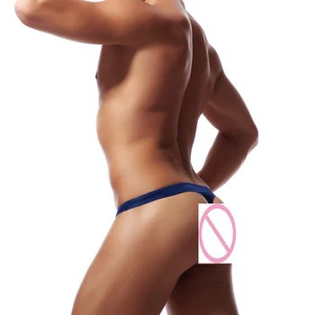 Mens G Stygos 2018 Nauja Seksuali Maža U Mens Thong Skaidrus Erotinio Penio Dėklas Kelnaitės Bikini Trumpikės Jockstrap Vyrų Cueca E-044