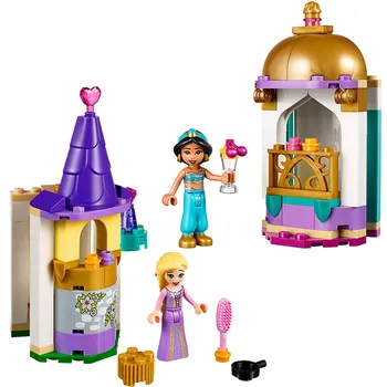Mergina Draugais Princesė Jasmine Aukso Ūgio Bokštas Modelio Blokai Apšviesti Pav Žaislai Vaikams Kalėdų Dovana