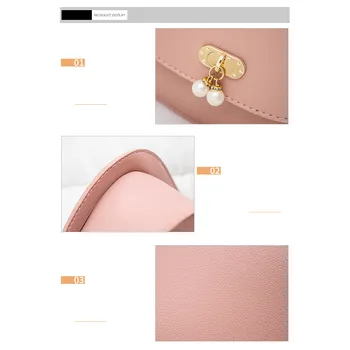 Merginos perlų apdaila krepšys Mažų išskirtinį pečių maišą Lengvas vientisos spalvos sagtis rankinėje 2020#30#30