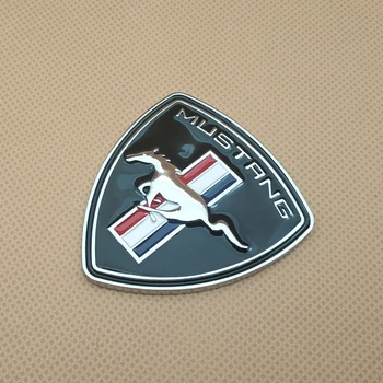 Metalo Automobilių Stilius Veikia Arklio Durų Ženklelis Lipdukas Kamieno Sparnas Auto Emblema 3 Spalva Decal Mustang