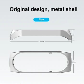 Metalo Dirželis Mi Juosta 5 Nerūdijančio Plieno Apyrankė Sporto Rankogaliai miband Pakeitimo Reikmenys Xiaomi MiBand 5 Dirželis