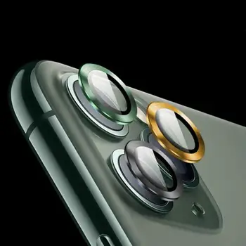 Metalo Objektyvo Kino Objektyvo Žiedas, Pilnas Kameros Saugiklis Stiklo iPhone 12 mini Pro XS Max Grūdinto Stiklo Atgal Padengti