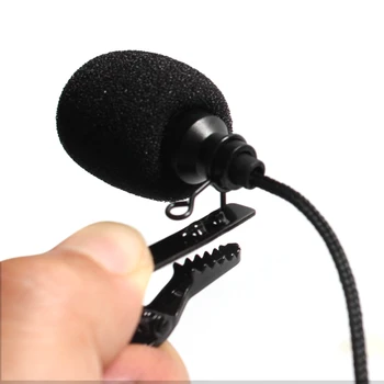 Metalo Plastiko 2,5 m Įvairiakryptė Mikrofonas (3,5 mm Jack Lavalier prisegamas Mikrofonas Mini Garso Mic Žaidimo Kalba