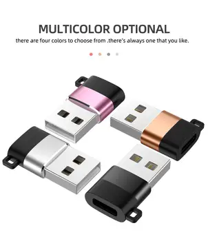 Metalo USB Adapteris USB C Tipo Male Micro USB Moterų OTG Adapterio Tipas-C Keitiklio Jungtį, skirtą 