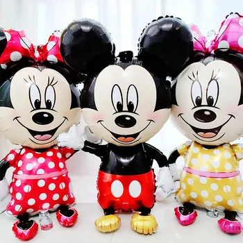 Mickey Balionai Mickey Mouse Gimtadienio Dekoro Baby Shower Dekoras Vaikų Šalis Mickey Balionas Oro Globos