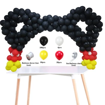 Mickey Mouse Gimtadienio Dekoracijas, Rinkinys, Gimtadienio Reklama Įkvėpė Balionas Paketą, skirtą Vaikų Naudai, Vienkartiniai Indai Prekes