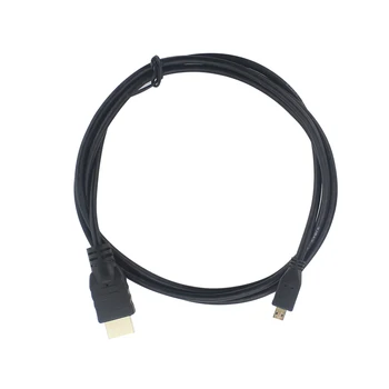 Micro HDMI į HDMI Kabelis V1.4 1,5 M Vyrų Vyrų Auksą, Sidabrą, HDMI Adapterį, Laido Tablet HDTV 