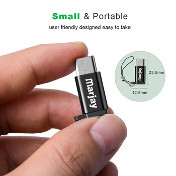 Micro USB Adapterio Kabelis, Mikro USB male Tipo C moterų Konverteris USB OTG Duomenų Adapteris, skirtas 