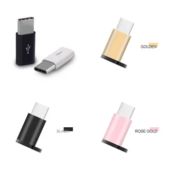 Micro USB Female Į C Tipo Male Adapter Xiaomi Mi 8 Redmi 7 Pastaba Huawei P40 Lite Oneplus 6 