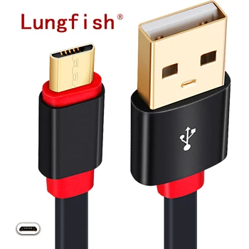 Micro USB kabelis butas auksu, 0,3 m-3m Micro USB linija 