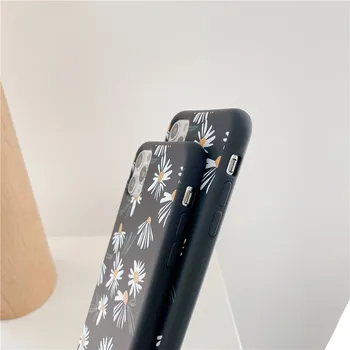 Mielas Daisy Telefono dėklas, Skirtas Samsung Note 10 plius 8 9 S20 S10E S8 S9 S10 A40 A50 A71 A51 A30 A70 A80 Gėlių Animacinių filmų Minkštas Galinį Dangtelį