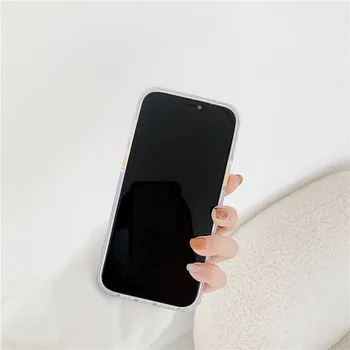 Mielas Drugelis Gėlių Skaidrus Telefono dėklas Skirtas iphone 12 mini Pro 11 Max 7 8 plus X XR XS Max Minkštas Silikoninis Galinio Dangtelio Atvejais