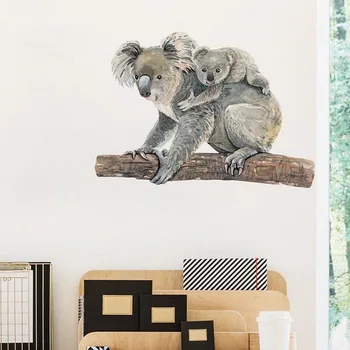 Mielas koalos Siena Lipdukas namų sienų apdailai gyvenamasis kambarys dekoro lipni tapetai kūrybos gyvūnų lipdukai