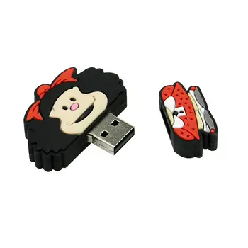Mielas Orangutan USB Flash Drive, Mafalda USB 2.0 Pen Drive 128GB Usb Stick Pendrive 64GB Flash Kortelė 32 GB 