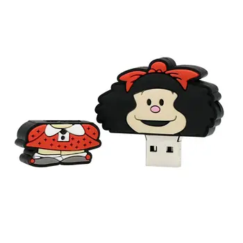 Mielas Orangutan USB Flash Drive, Mafalda USB 2.0 Pen Drive 128GB Usb Stick Pendrive 64GB Flash Kortelė 32 GB 