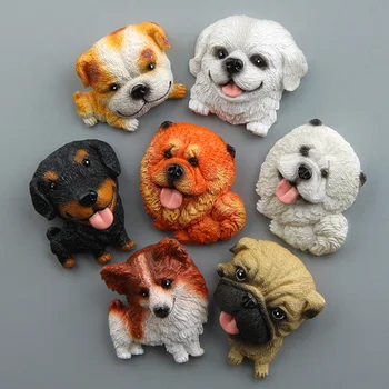 Mielas pasaulyje garsaus šuo hutchiskoki Buldogas modelis rankų šaldytuvas magnetai, šaldytuvas lipdukai lėlės magnetiniai lipdukai kambario dekoro