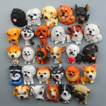 Mielas pasaulyje garsaus šuo hutchiskoki Buldogas modelis rankų šaldytuvas magnetai, šaldytuvas lipdukai lėlės magnetiniai lipdukai kambario dekoro