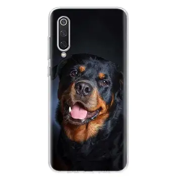 Mielas Rottweiler Šuo Telefoną Atveju Xiaomi Redmi Pastaba 9 8 7 7 7A 8A 6A S2 K20 K30 8T 9S MI 9 8 CC9 F1 Pro Mados Padengti Rubisafe