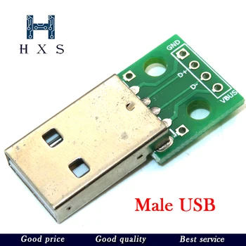 Mikro Mini USB USB A Male USB 2.0 3.0 Female USB B Jungtis Sąsaja 2.54 mm CINKAVIMAS PCB Konverteris Adapteris Breakout Valdybos