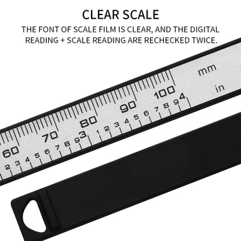 Milimetro Konversijos Matavimo Priemonė su LCD Elektroninių Vernier Metalo Staliuko ir 100/150mm Skaitmeninis Vernier Suportas Colių