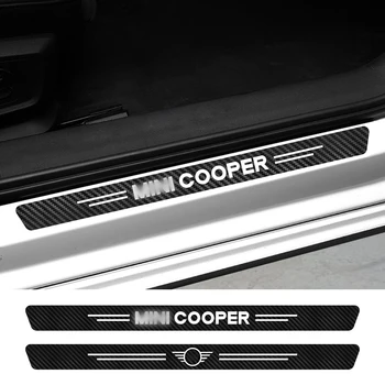 MINI Cooper F57 Kabrioletas F54 klubo narys S R60 Tautietis R61 Paceman Auto Reikmenys 4PCS Automobilio Palangės Lipdukai Anglies Pluošto Decal
