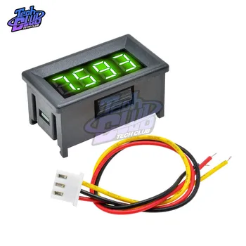 Mini Digital Voltmeter 0.36 3 colių vielos 4 Bitų Tikslumo voltmetras LED Panel Testeriai Electromobile Motociklo Automobilių DC 0V-1