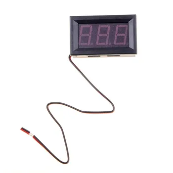 Mini Digital Voltmeter Ammeter DC0-100v Skydelis Voltų Srovės Matuoklis Testeris su 2/3 Laidai LED Panel Skaitmeninis Ekranas 5.6 Į