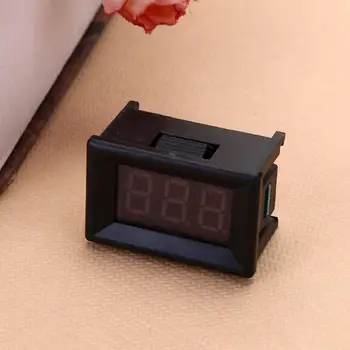 Mini Digital Voltmeter Ammeter Srovės Matuoklis Testeris Detektoriaus Testą Baterija DC (nuolatinė srovė 2.4 V-30 V 2 Laidų Motociklai Automobilis